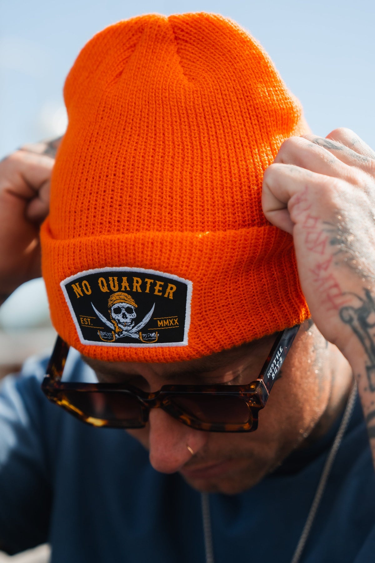 No Quarter Statement Beanie | | Wiccan Center