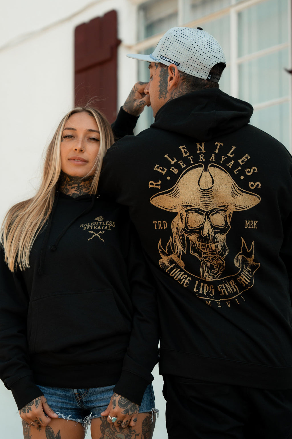 Loose Lips Sink Ships Gold Foil Hoodie | | Wiccan Center