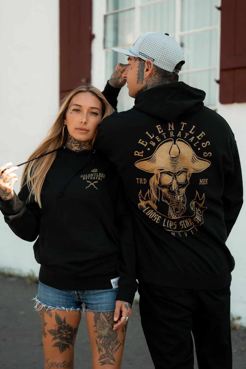 Loose Lips Sink Ships Gold Foil Hoodie | | Wiccan Center