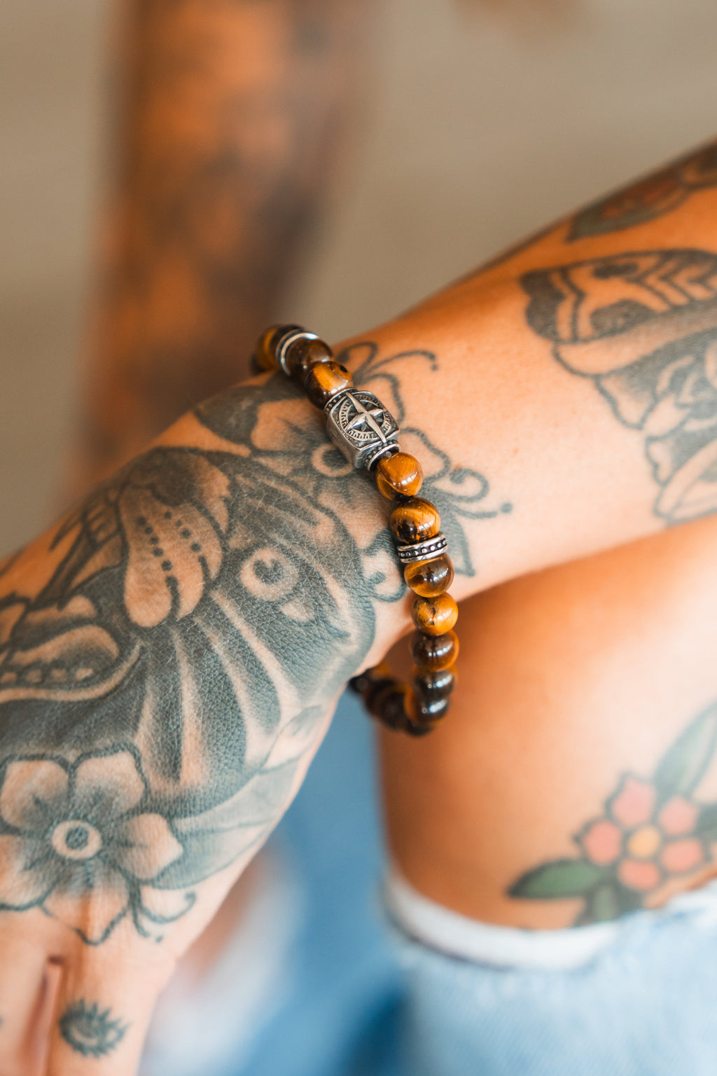 Polaris Tiger's Eye Bead Bracelet | | Wiccan Center