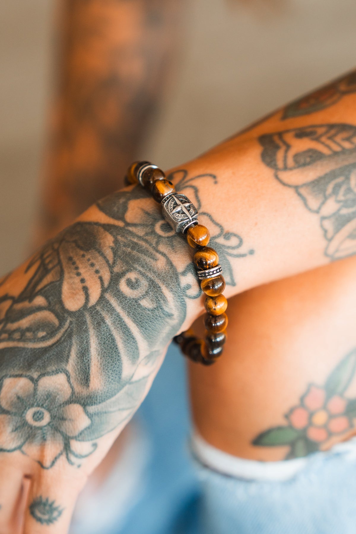 Polaris Tiger's Eye Bead Bracelet | | Wiccan Center