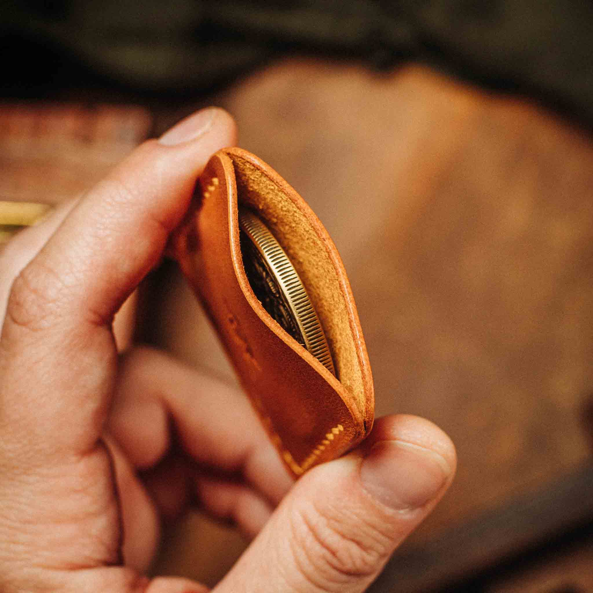 Pirate Goods Peso Pocket v3 Coin Holder – Leather Challenge Coin Case for EDC | Wallet | Wiccan Center