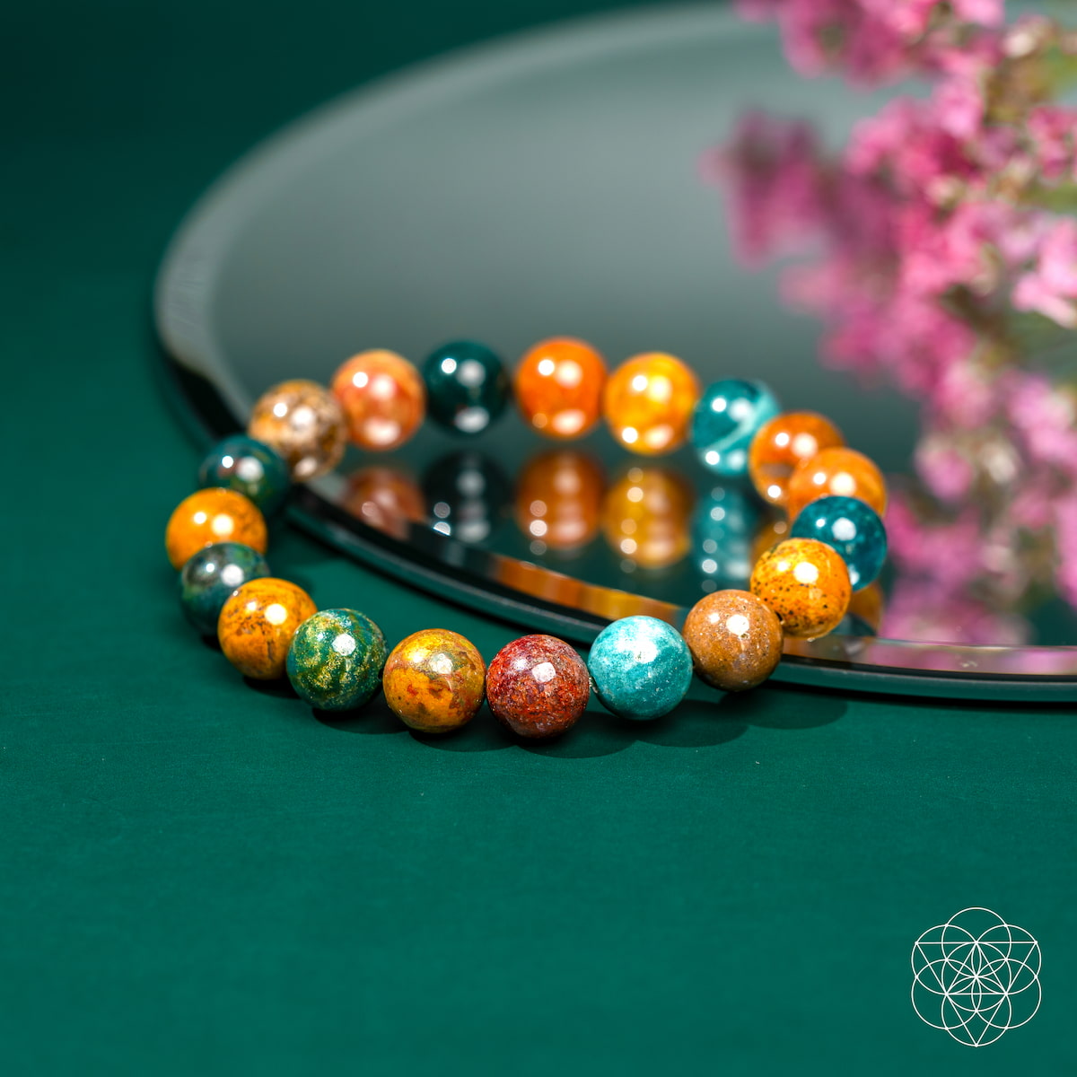 Quiet My Mind – Ocean Jasper Bracelet | Bracelet | Wiccan Center