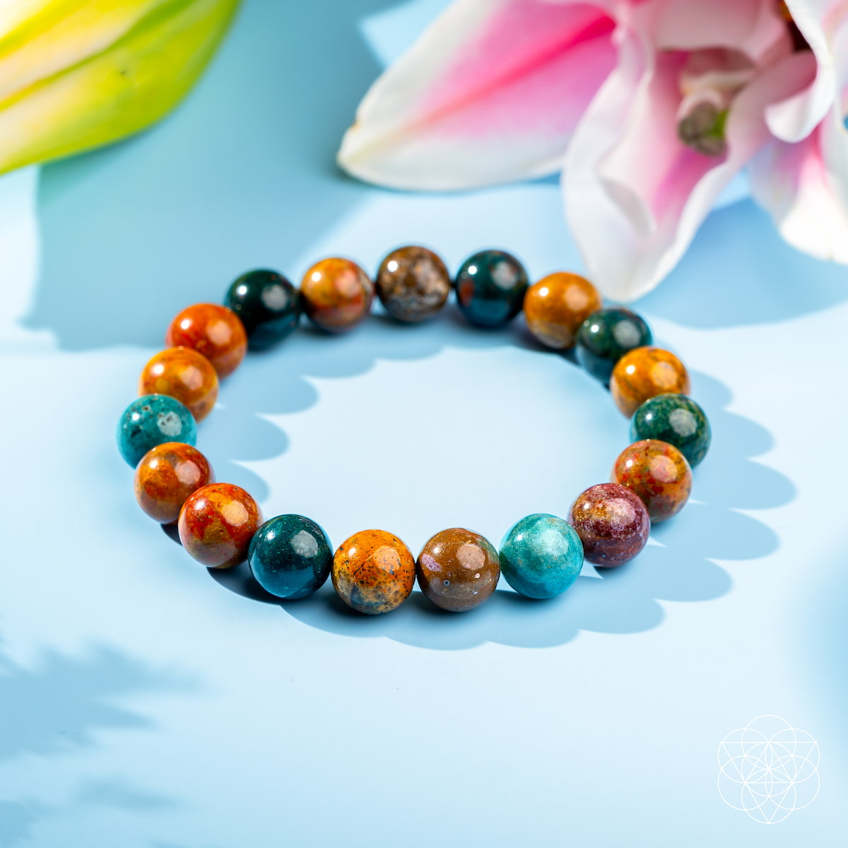 Quiet My Mind – Ocean Jasper Bracelet | Bracelet | Wiccan Center