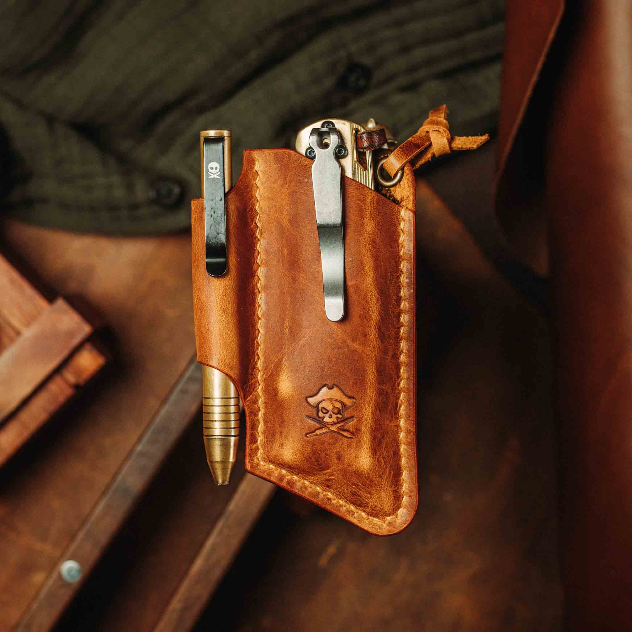 Knife Sheath - Sailor v3 | Leather EDC | Pocket Knife Holder | Pocket Organizer | Wiccan Center