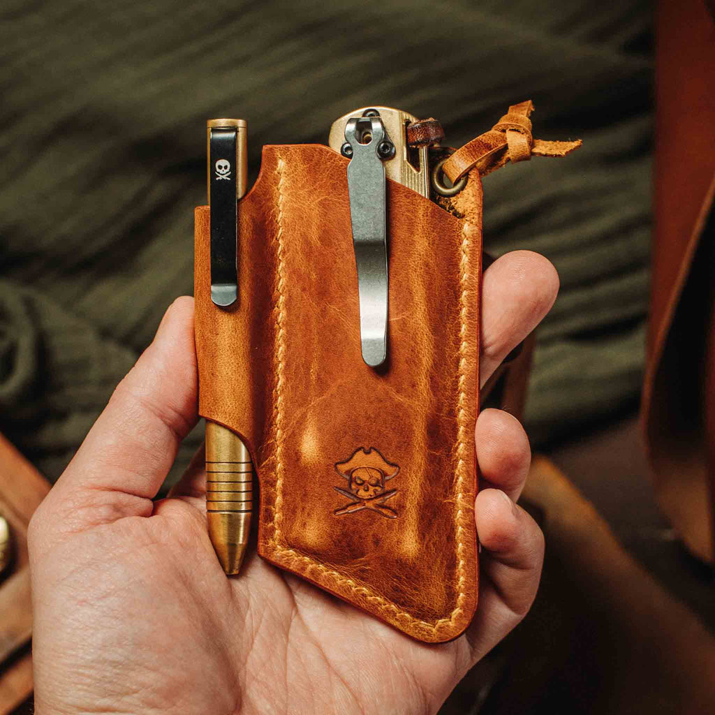 Knife Sheath - Sailor v3 | Leather EDC | Pocket Knife Holder | Pocket Organizer | Wiccan Center