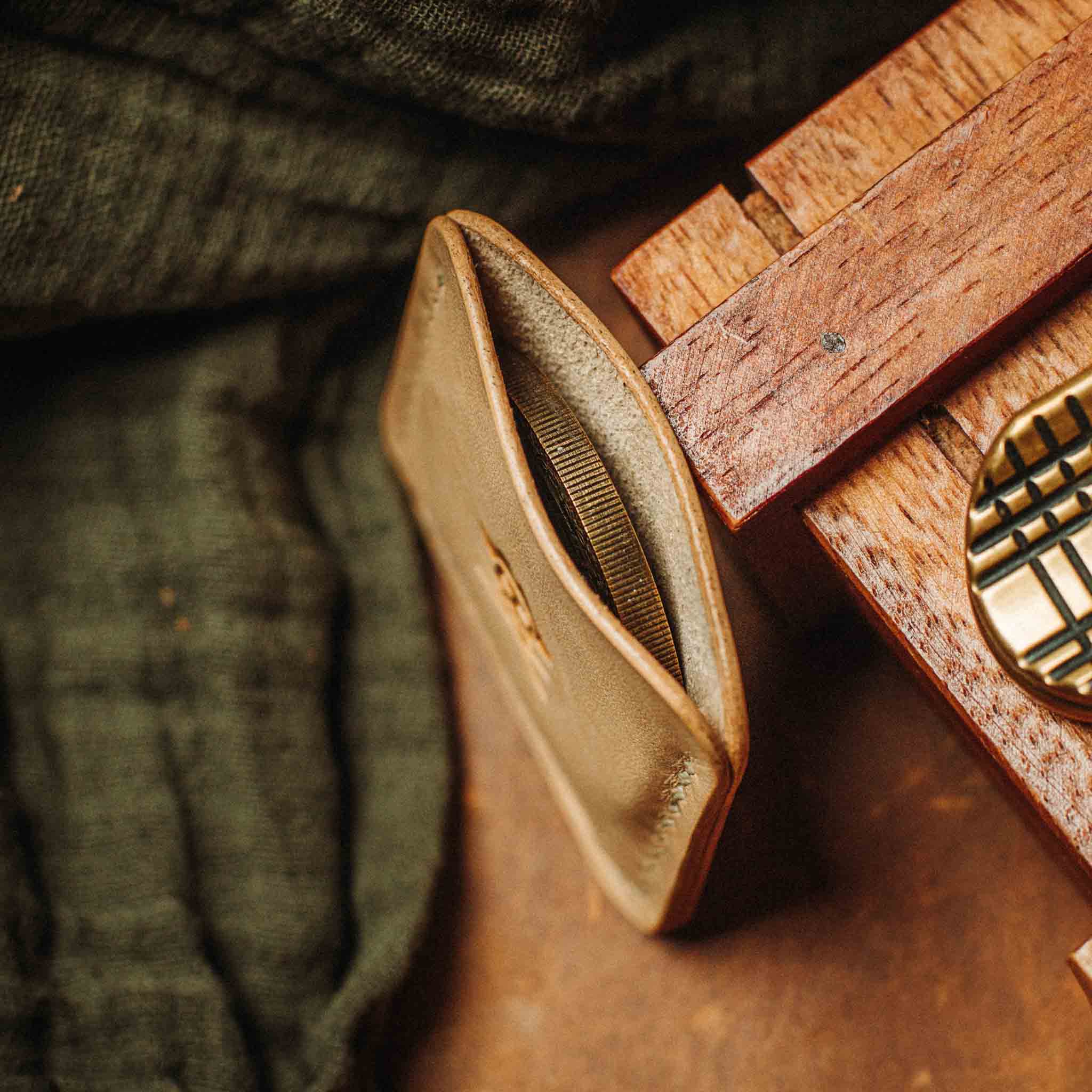 Pirate Goods Peso Pocket v3 Coin Holder – Leather Challenge Coin Case for EDC | Wallet | Wiccan Center
