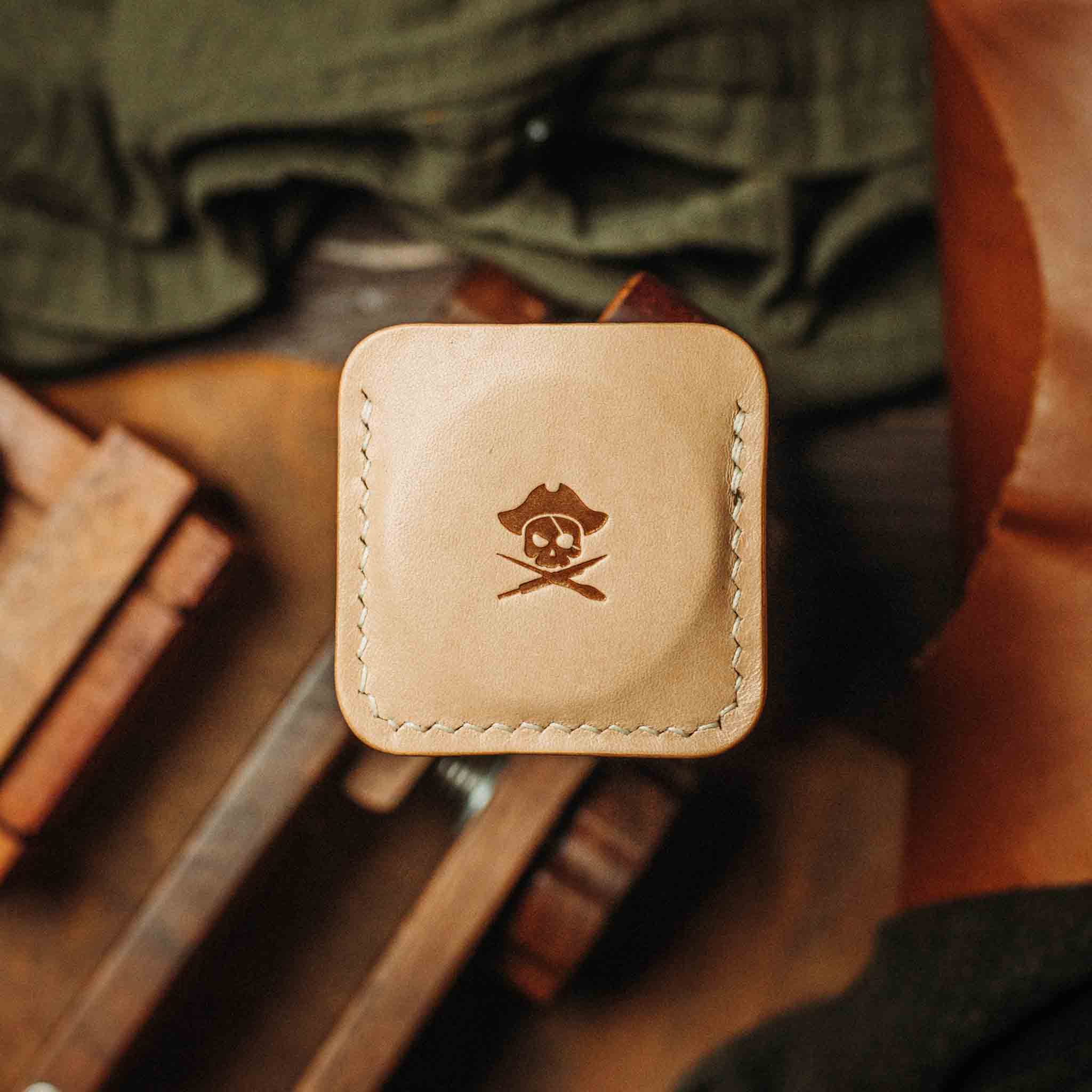 Pirate Goods Peso Pocket v3 Coin Holder – Leather Challenge Coin Case for EDC | Wallet | Wiccan Center