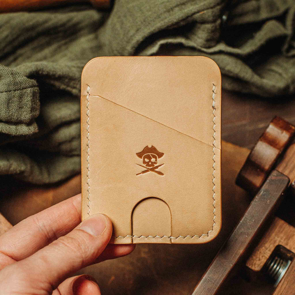 Pirate Goods Boatswain v4 – Minimalist Leather Slim Wallet | Card Holder | Wiccan Center