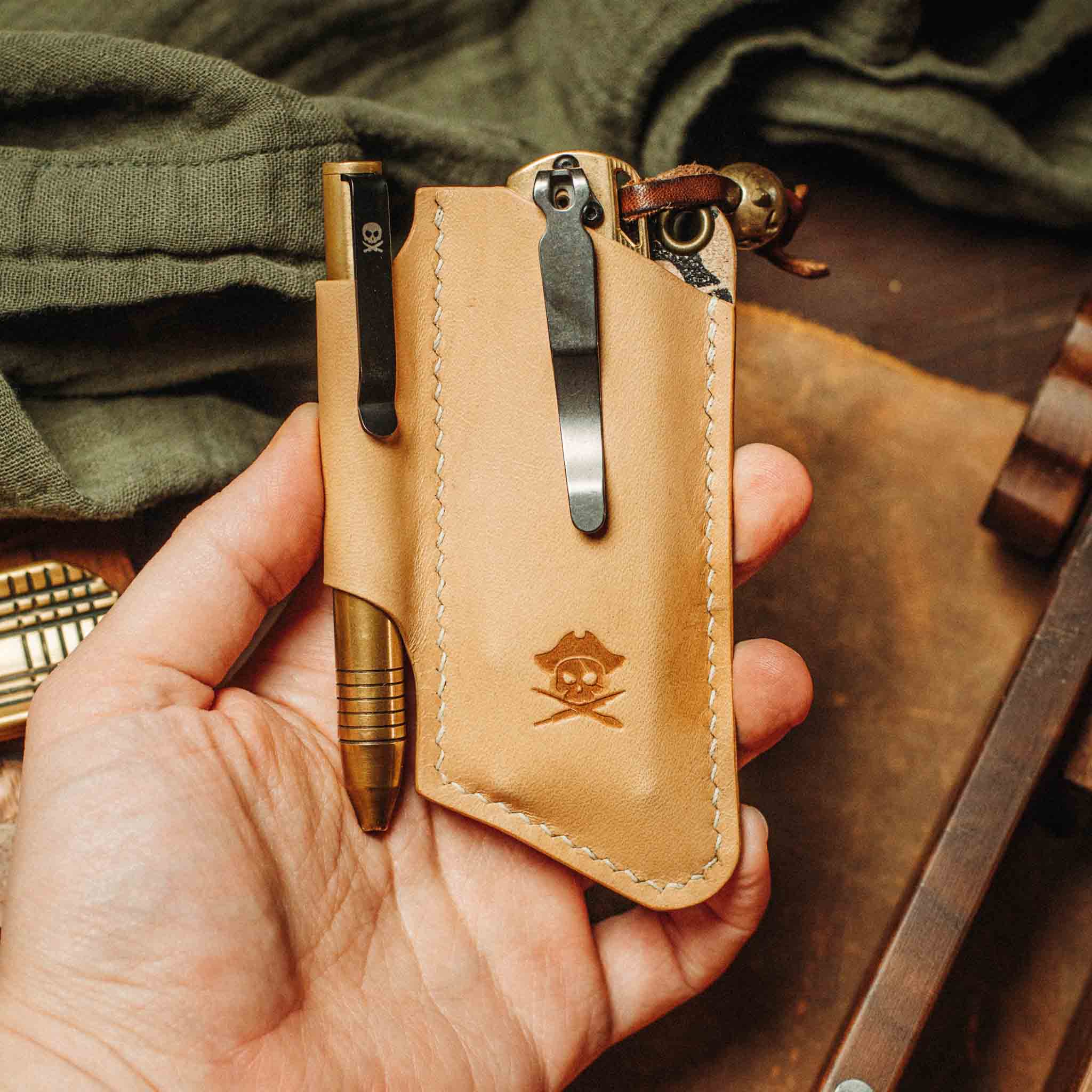 Knife Sheath - Sailor v3 | Leather EDC | Pocket Knife Holder | Pocket Organizer | Wiccan Center