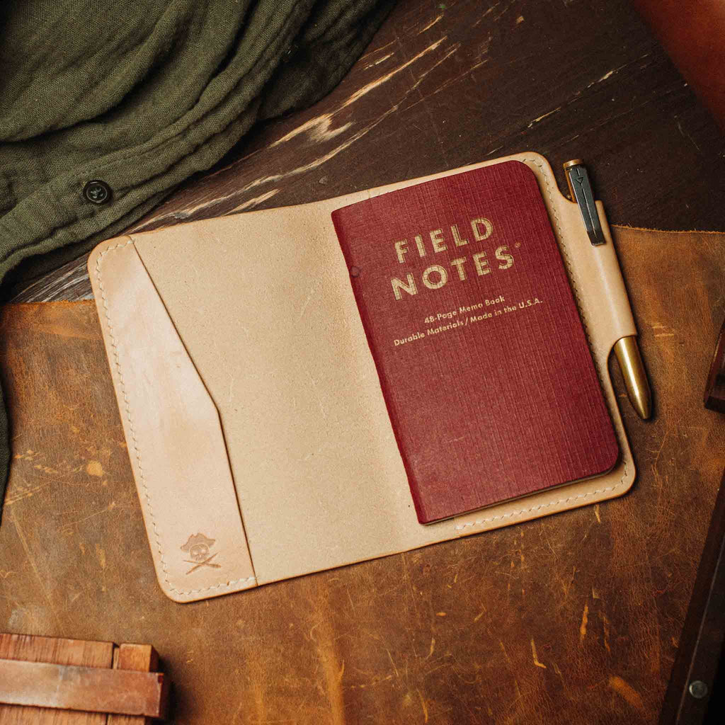 Pirate Goods Navigator Field Notes Cover – Leather EDC Journal Holder | Journal Cover | Wiccan Center