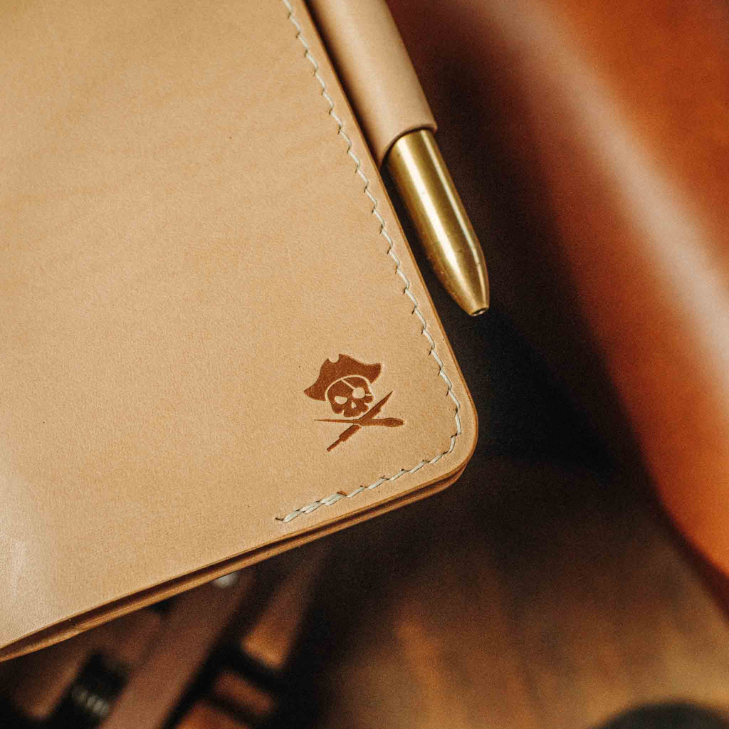 Pirate Goods Navigator Field Notes Cover – Leather EDC Journal Holder | Journal Cover | Wiccan Center