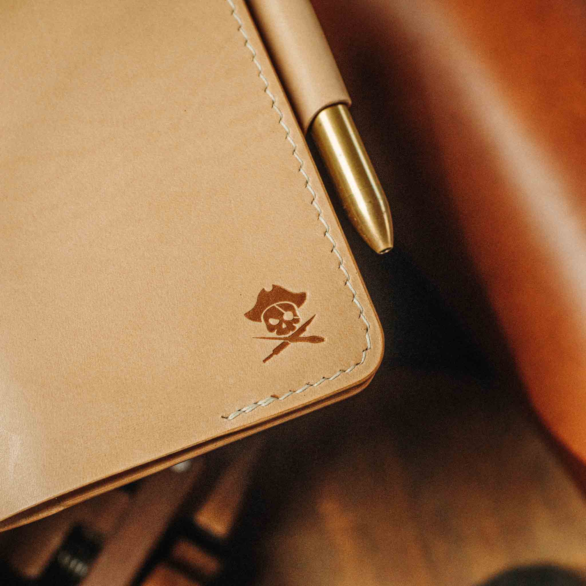 Pirate Goods Navigator Field Notes Cover – Leather EDC Journal Holder | Journal Cover | Wiccan Center