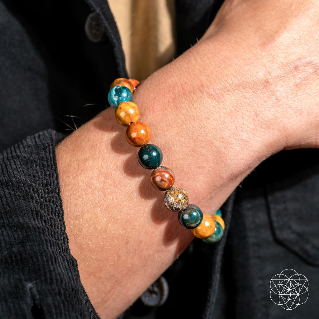 Quiet My Mind – Ocean Jasper Bracelet | Bracelet | Wiccan Center