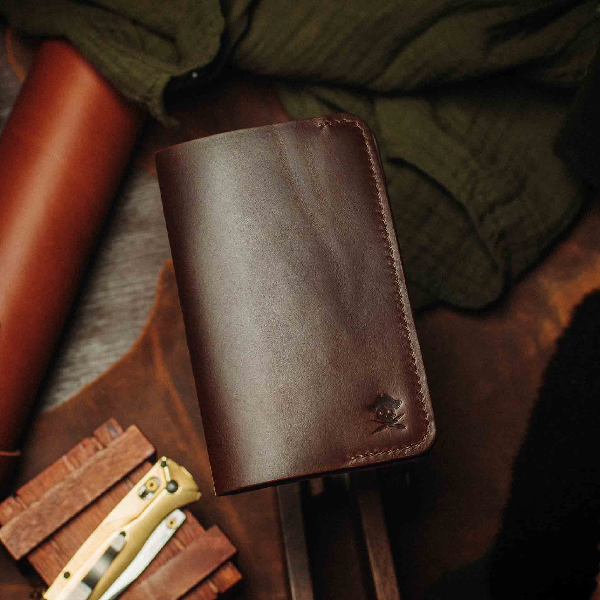 Pirate Goods Navigator Field Notes Cover – Leather EDC Journal Holder | Journal Cover | Wiccan Center
