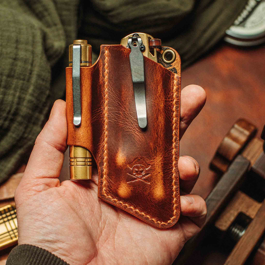 Knife Sheath - Sailor v3 | Leather EDC | Pocket Knife Holder | Pocket Organizer | Wiccan Center