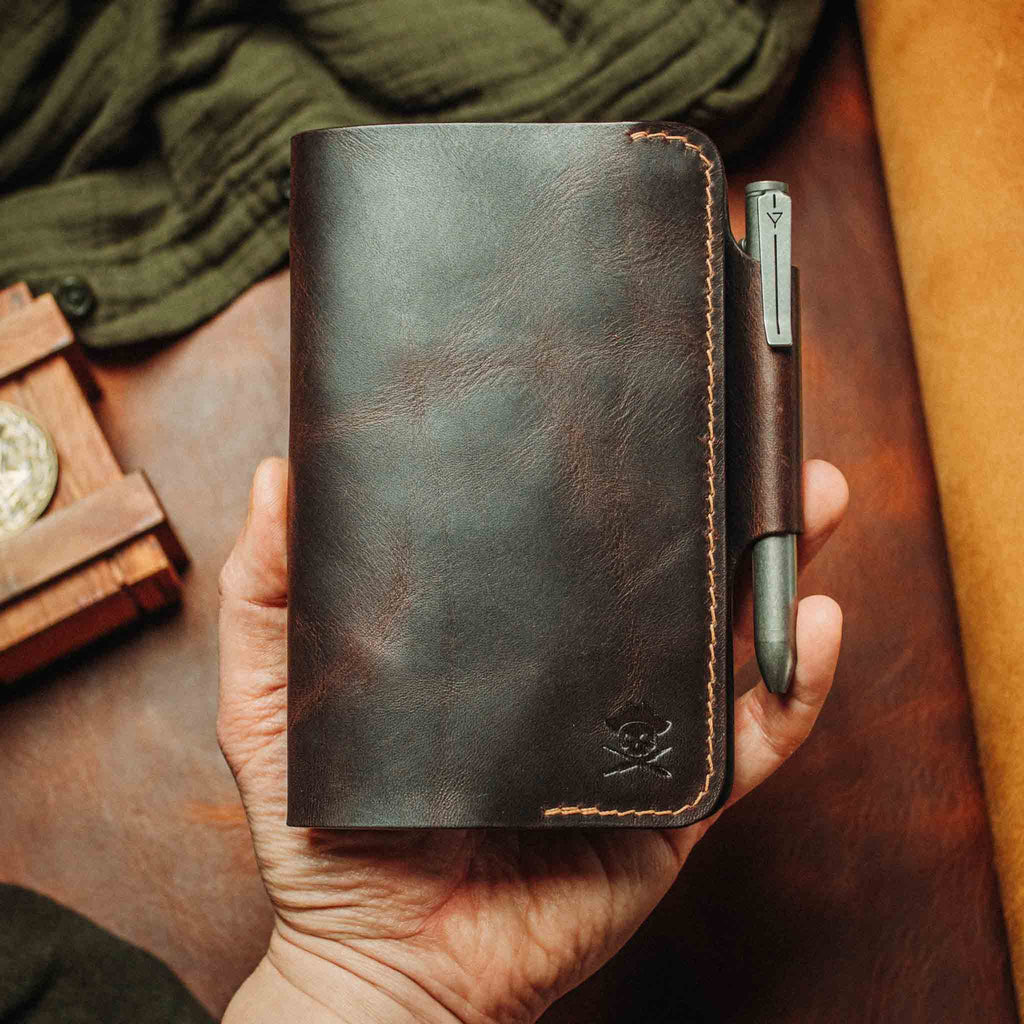 Pirate Goods Navigator Field Notes Cover – Leather EDC Journal Holder | Journal Cover | Wiccan Center