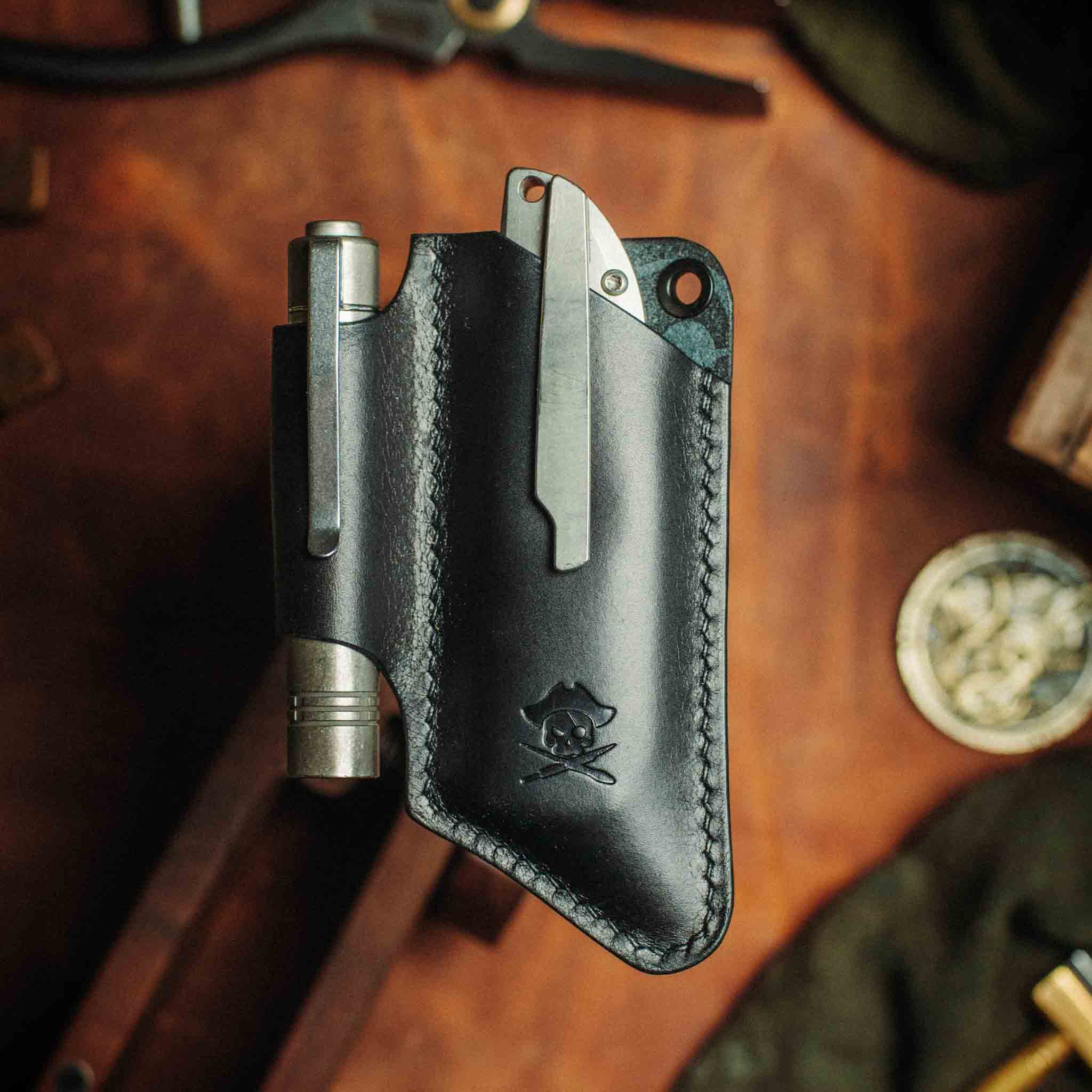 Knife Sheath - Sailor v3 | Leather EDC | Pocket Knife Holder | Pocket Organizer | Wiccan Center