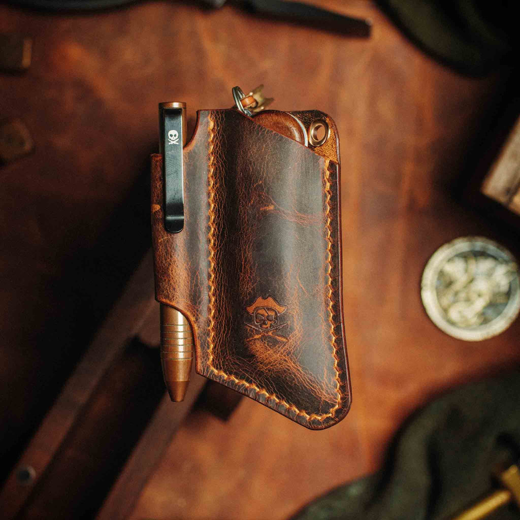 Knife Sheath - Sailor v3 | Leather EDC | Pocket Knife Holder | Pocket Organizer | Wiccan Center