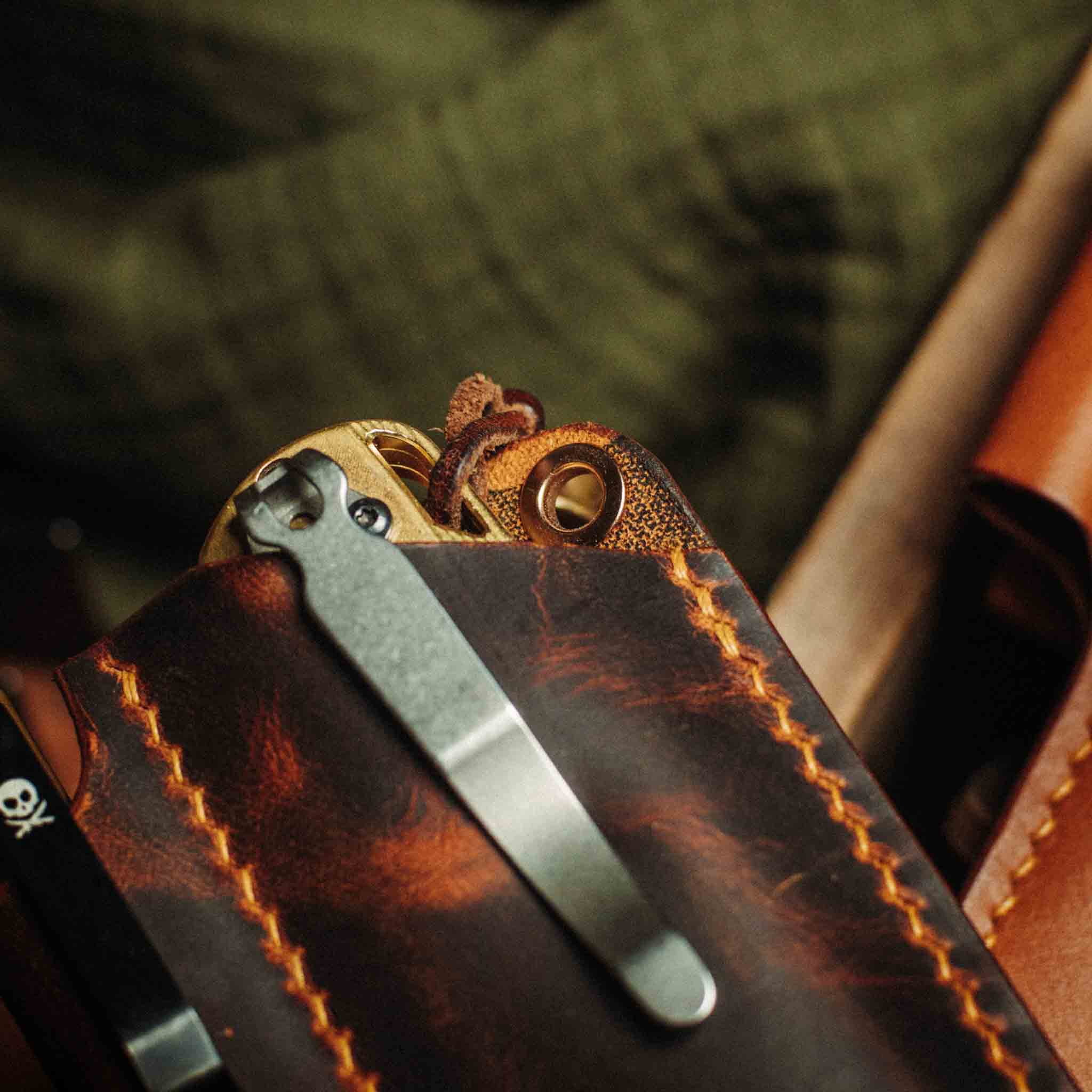 Knife Sheath - Sailor v3 | Leather EDC | Pocket Knife Holder | Pocket Organizer | Wiccan Center