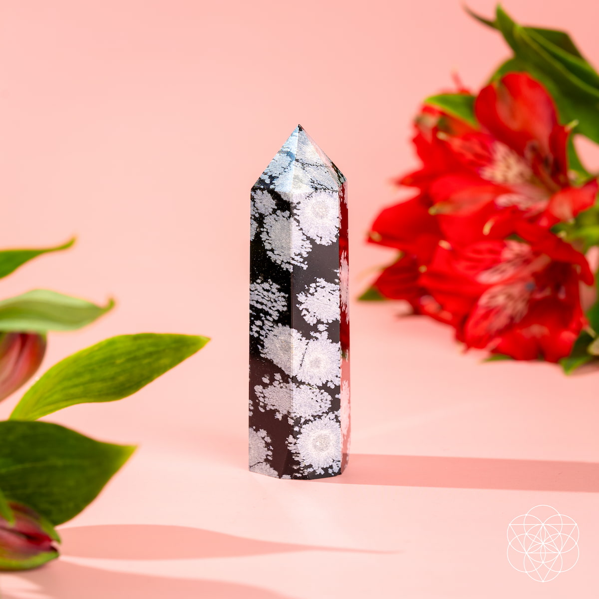 Spiritual Bodyguard - Snowflake Obsidian Point | Home Decoration | Wiccan Center