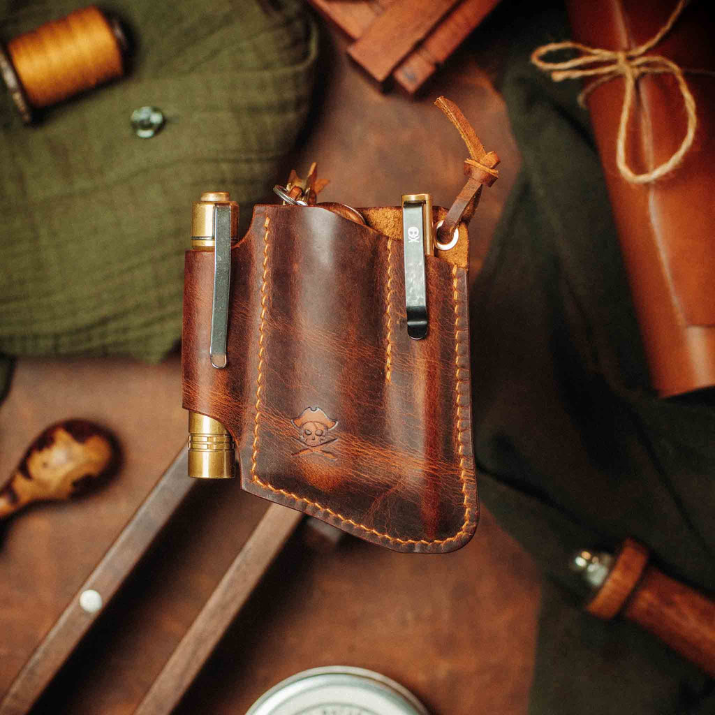 Pirate Goods First Mate v3 Pocket Organizer – Leather EDC Pocket Carrier | Pocket Organizer | Wiccan Center