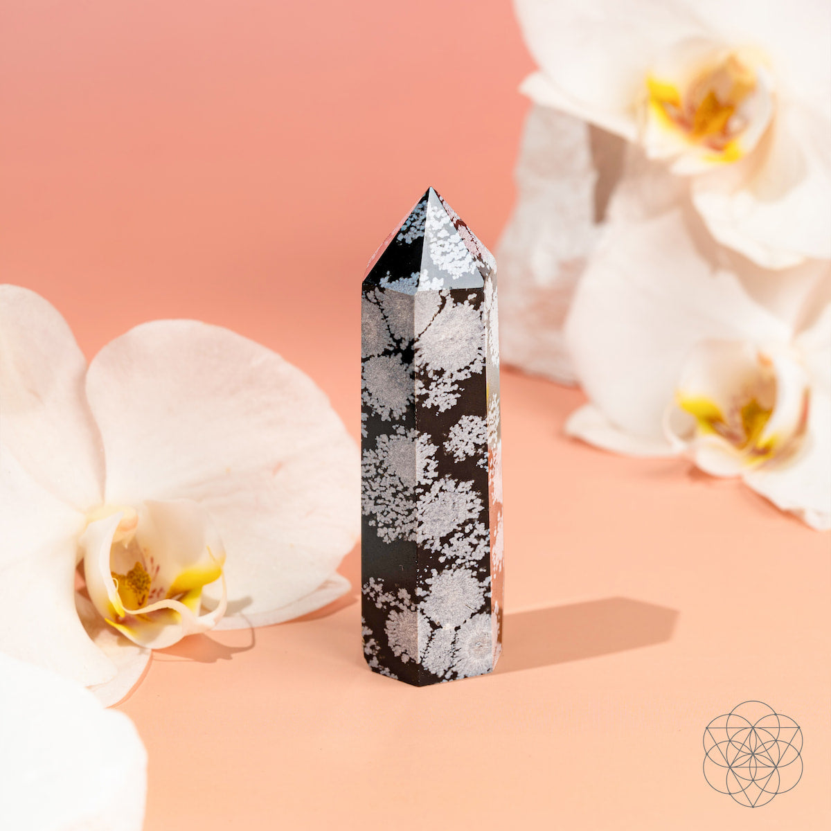 Spiritual Bodyguard - Snowflake Obsidian Point | Home Decoration | Wiccan Center