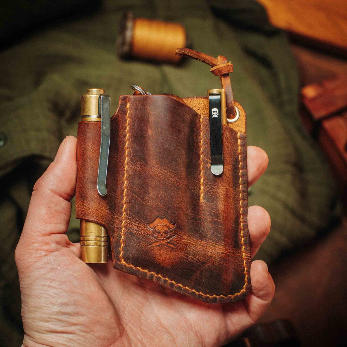 Pirate Goods First Mate v3 Pocket Organizer – Leather EDC Pocket Carrier | Pocket Organizer | Wiccan Center