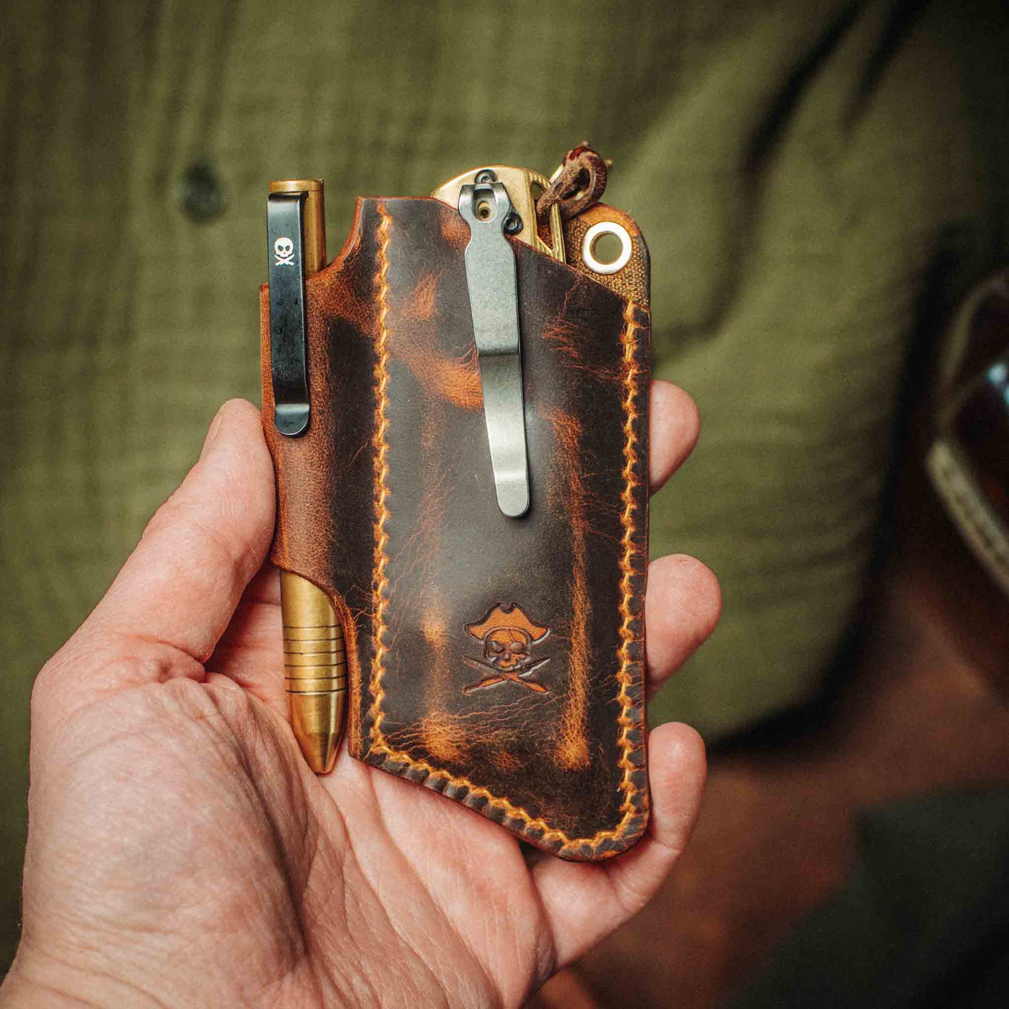 Knife Sheath - Sailor v3 | Leather EDC | Pocket Knife Holder | Pocket Organizer | Wiccan Center