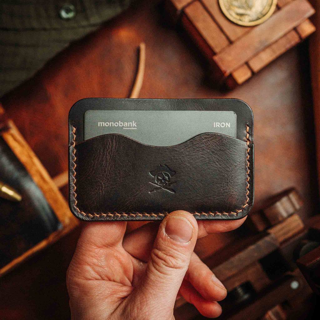 Pirate Goods Drunken Boatswain v2 Slim Wallet – Minimalist Leather EDC Card Holder | Card Holder | Wiccan Center