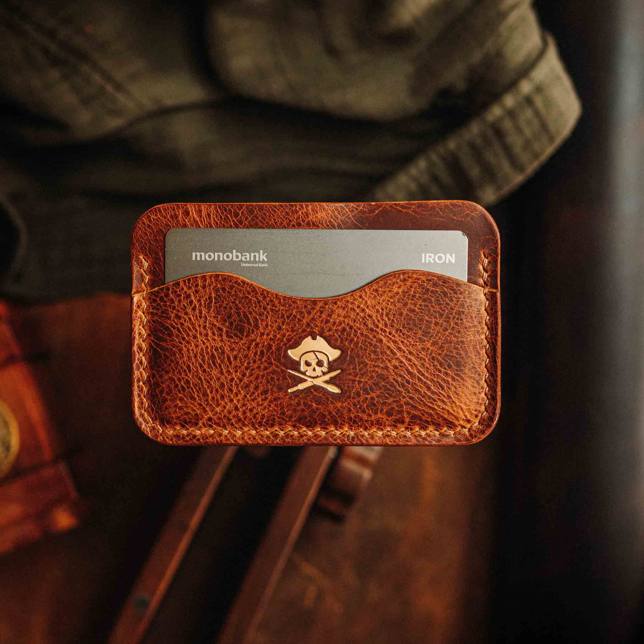 Pirate Goods Drunken Boatswain v2 Slim Wallet – Minimalist Leather EDC Card Holder | Card Holder | Wiccan Center