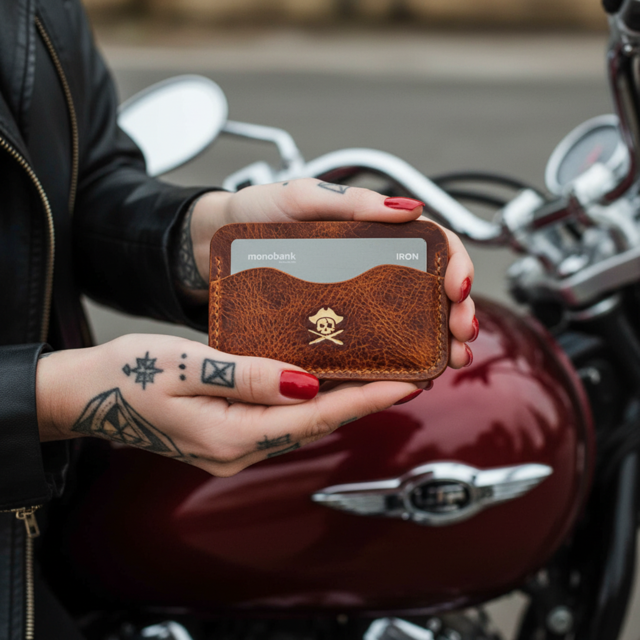 Pirate Goods Drunken Boatswain v2 Slim Wallet – Minimalist Leather EDC Card Holder | Card Holder | Wiccan Center