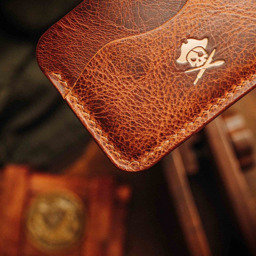 Pirate Goods Drunken Boatswain v2 Slim Wallet – Minimalist Leather EDC Card Holder | Card Holder | Wiccan Center