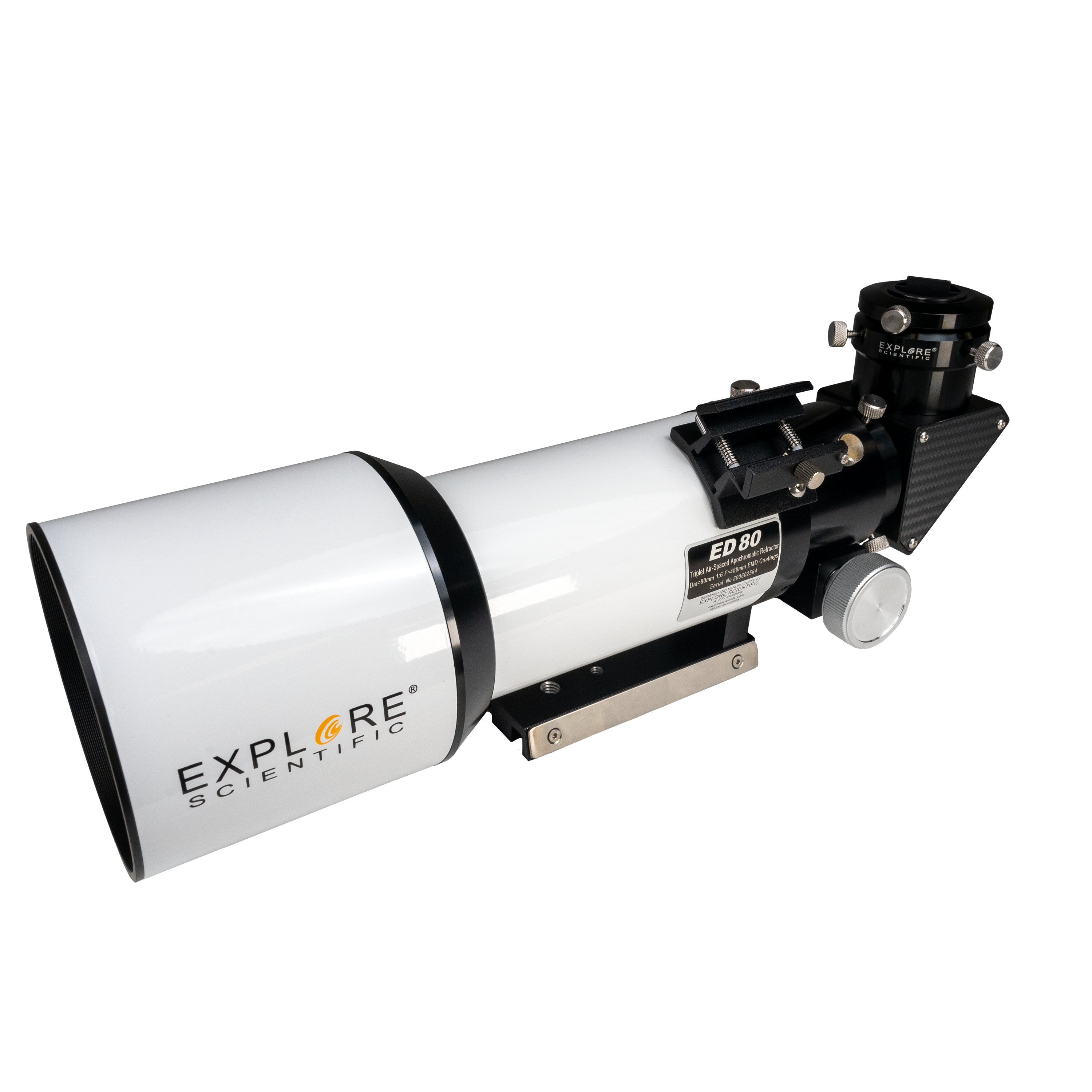 ED80 Essential Series Air-Spaced Triplet Refractor Telescope with 0.8x Focal Reducer and iEXOS-100-2 PMC-Eight Equatorial Tracker System | Telescope | Wiccan Center