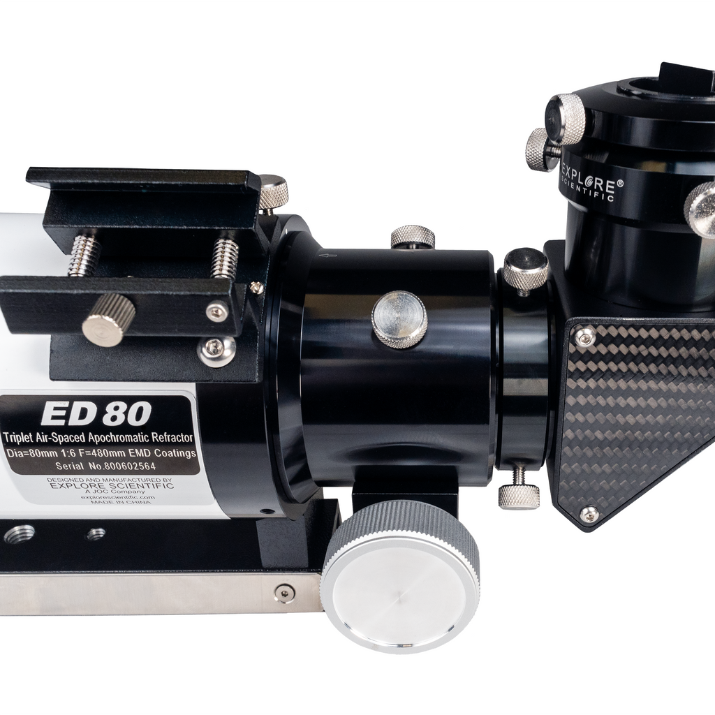 ED80 Essential Series Air-Spaced Triplet Refractor Telescope with 0.8x Focal Reducer and iEXOS-100-2 PMC-Eight Equatorial Tracker System | Telescope | Wiccan Center