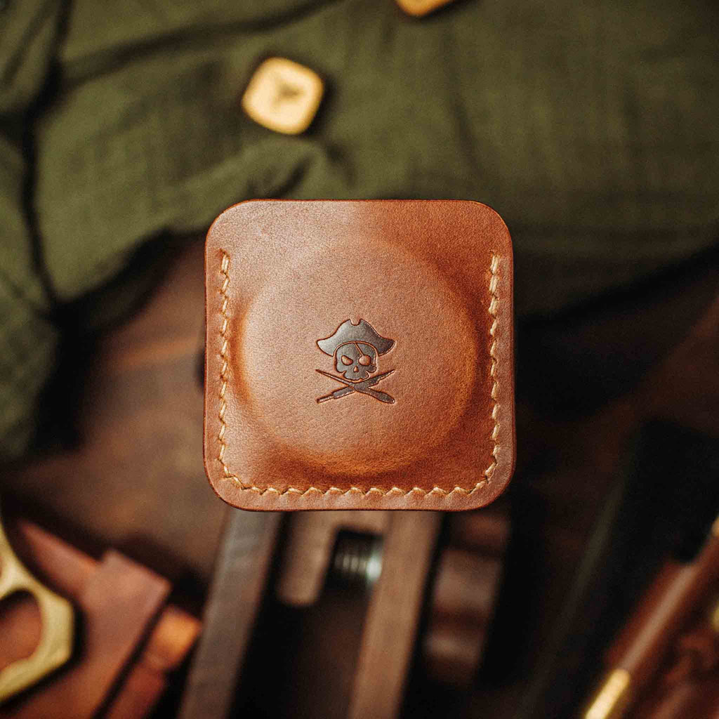 Pirate Goods Peso Pocket v3 Coin Holder – Leather Challenge Coin Case for EDC | Wallet | Wiccan Center