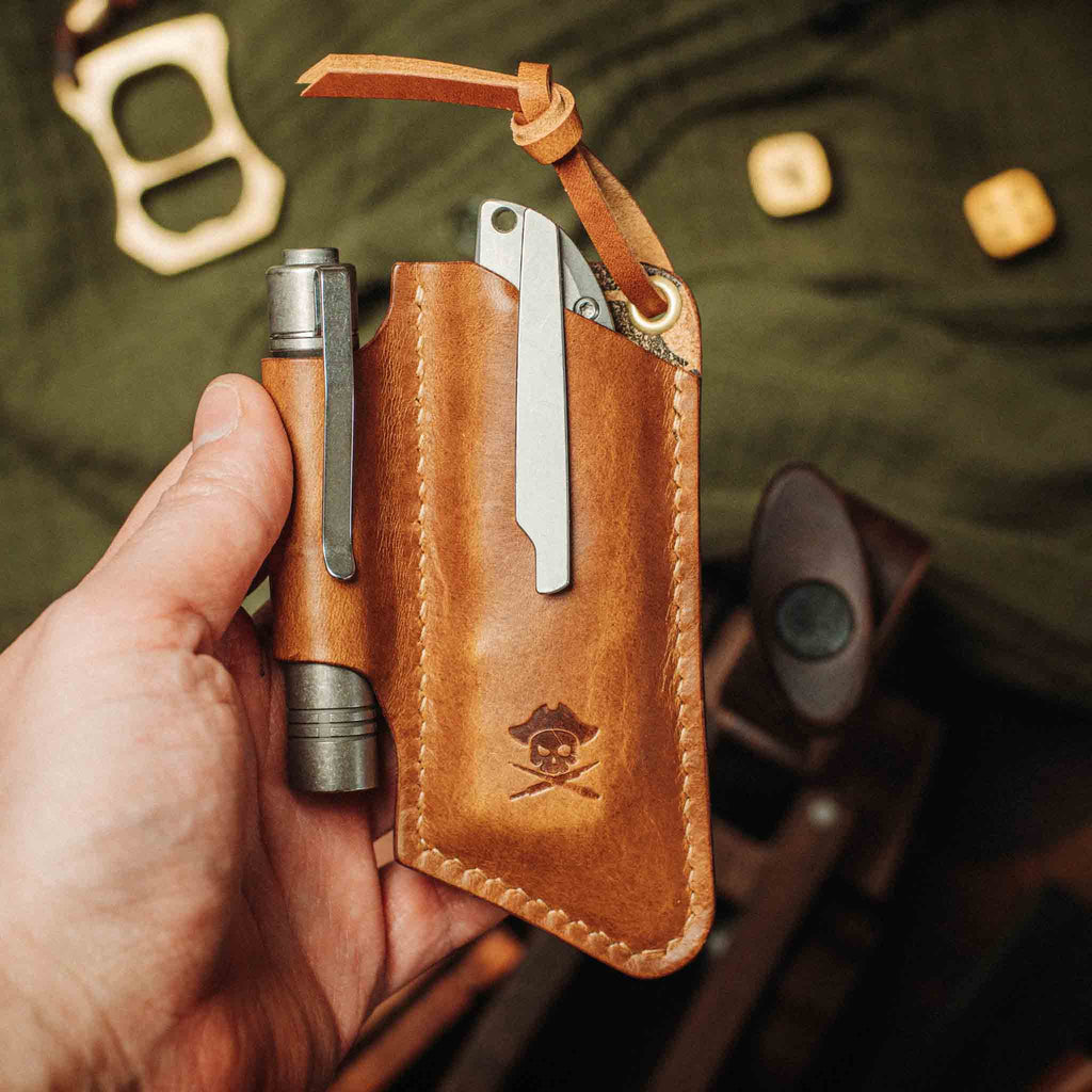 Knife Sheath - Sailor v3 | Leather EDC | Pocket Knife Holder | Pocket Organizer | Wiccan Center