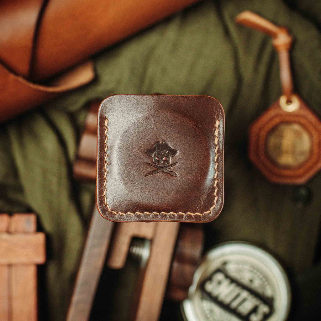 Pirate Goods Peso Pocket v3 Coin Holder – Leather Challenge Coin Case for EDC | Wallet | Wiccan Center