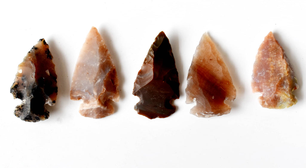 Fancy Jasper Arrowhead Points