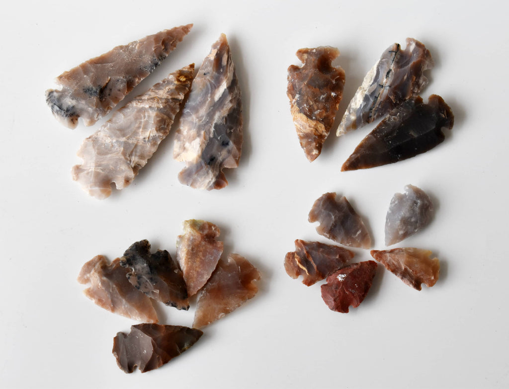Fancy Jasper Arrowhead Points