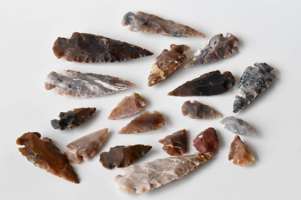 Fancy Jasper Arrowhead Points