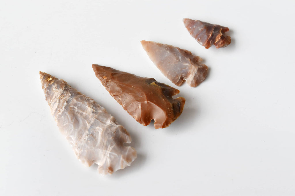 Fancy Jasper Arrowhead Points