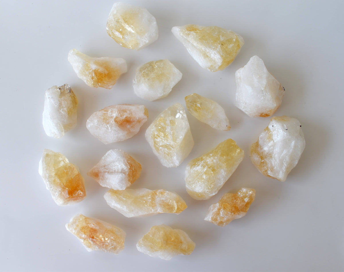 Large Natural Citrine Points, Healing Crystal Points