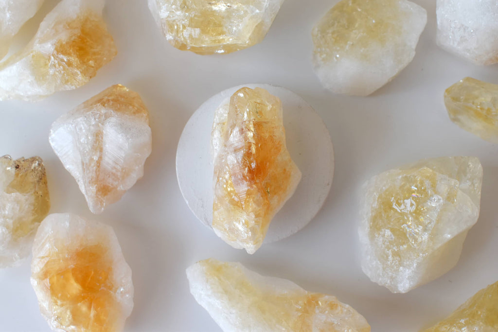 Large Natural Citrine Points, Healing Crystal Points
