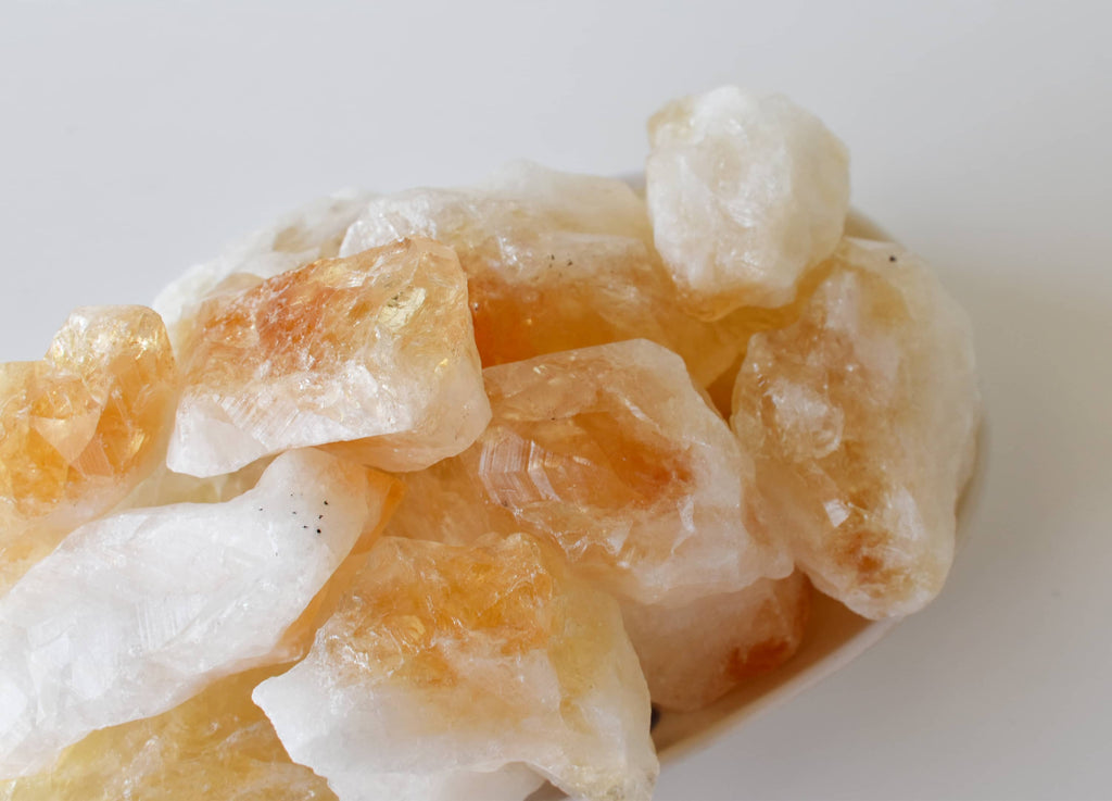 Large Natural Citrine Points, Healing Crystal Points