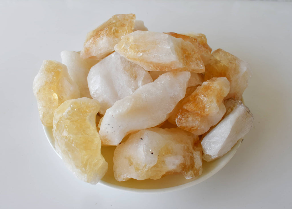 Large Natural Citrine Points, Healing Crystal Points