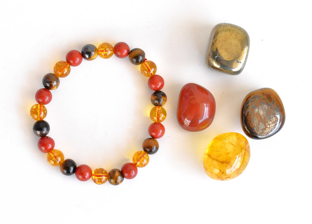 Boost CONFIDENCE Crystal Kit, Gemstone Tumble Kit, Confidence Crystal Gift Set.