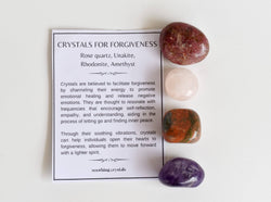 Encourage FORGIVENESS Crystal Kit, Gemstone Tumble Kit, Forgiveness Crystal Gift Set | Healing Kits | Wiccan Center