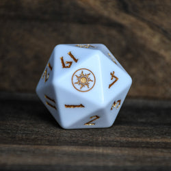 Plains Mana Spindown Acrylic D20 | Spindown Dice | Wiccan Center