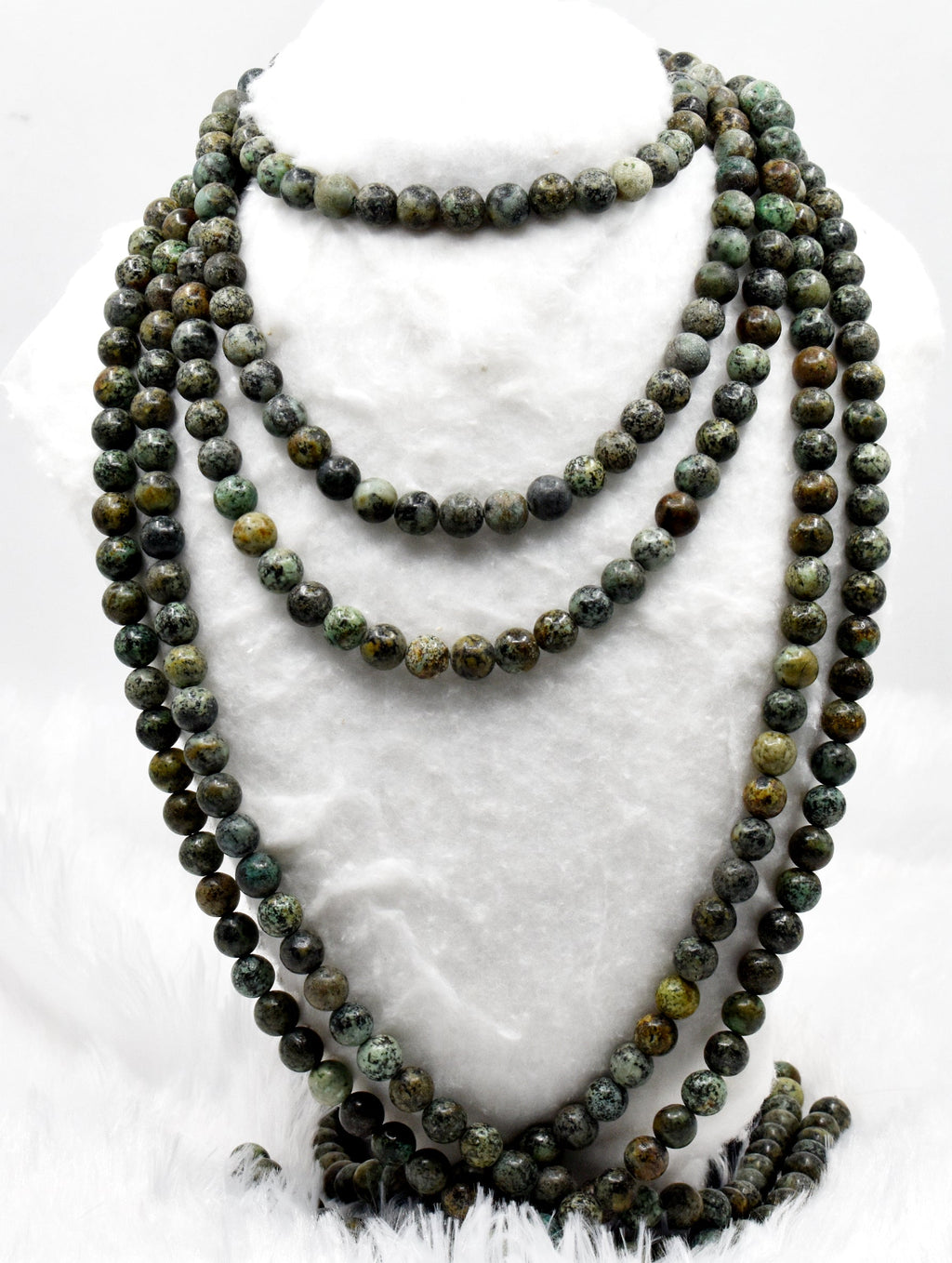 African Turquoise Beads, Natural Crystal Round Beads 4mm to 12mm | Beads | Wiccan Center